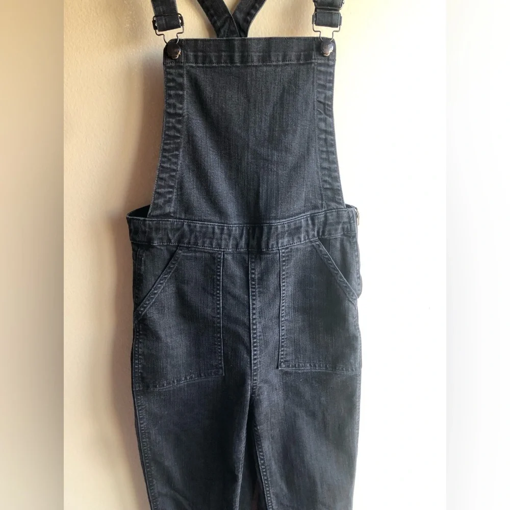 Madewell Women’s Denim Overall Jumpsuit Black Size Medium - Picture 5 of 15
